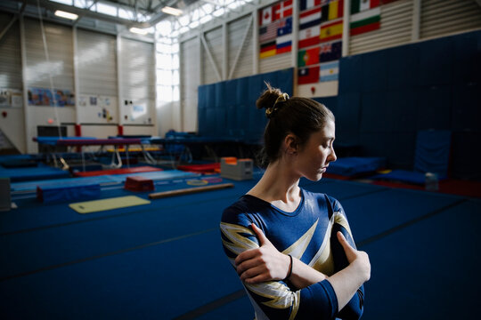 Portrait Of Teenage Girl In Gymnasium