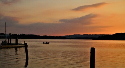 Obraz premium Sonnenaufgang am Chiemsee