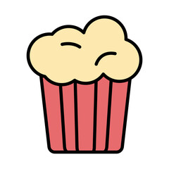 sweet cupcake fill style icon