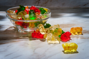 Dish Spilled Gummy Bears