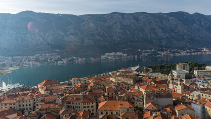 Montenegro. Bay of Kotor from the heights