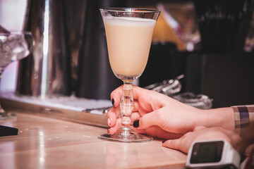 bartender pouring beer