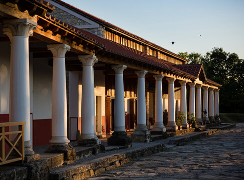 Carnutum, Austria: reconstructed Roman City of Carnuntum as open air museum