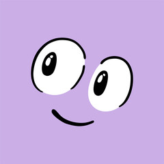 Design of eyes looking illustration