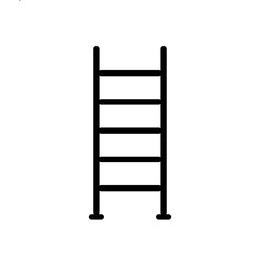 Ladder icon illustration in line design style.