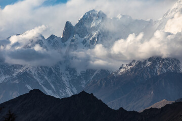 Karakoram mountain range Ultar peak (lady's finger) view 