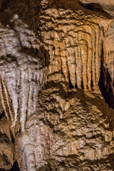 Beautifully shaped formations in Shasta Lake Caverns National National Landmark, Northern California