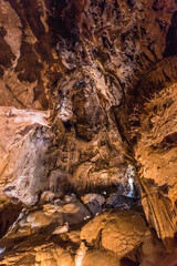 Beautifully shaped formations in Shasta Lake Caverns National National Landmark, Northern California