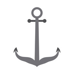 summer travel and vacation anchor maritime nautical in flat style isolated icon