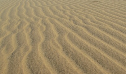 View of the sand in the Sunset Dune in Jericoacoara, Brazil