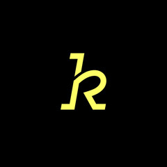 letter initial kr logo luxury vector eps