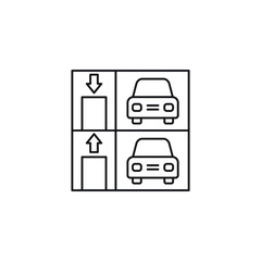 parking icon vector