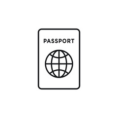 passport icon vector