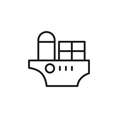 ship icon vector sign