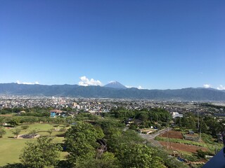 Fototapeta na wymiar 晴れの日の富士山