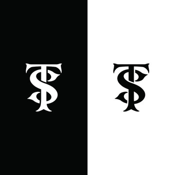 letter initial ts symbol logo