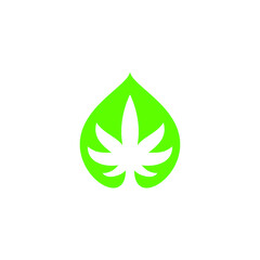 cannabis drop water icon