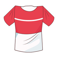 youth jersey clothes isolated icon
