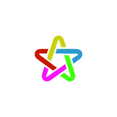 star colorful logo vector eps