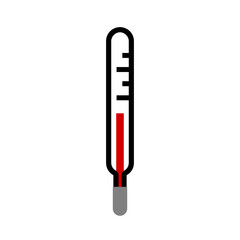 Thermometer Temperature Measurement Icon. Vector Image.