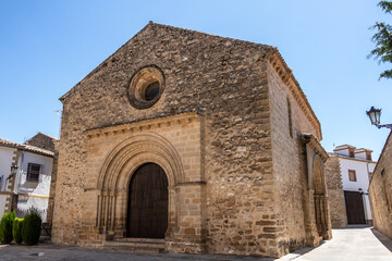 Fototapeta na wymiar Church of Santa Cruz is one of the few churches with Romanesque style, Baeza, Spain