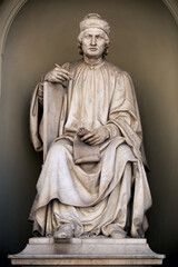 Statue of Arnolfo di Cambio who was an Italian architect and sculptor