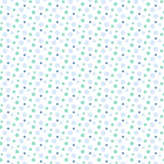 爽やかで涼しげなドットのパターン背景　シームレス