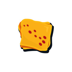 food vector illustration of lasagna for logo icon, banner or poster object.