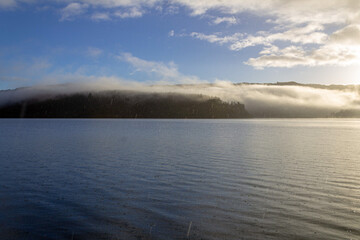 cloud over the lake