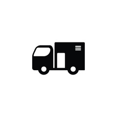 Mobile toilet truck icon vector in trendy flat style isolated on white background