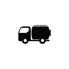 Liquid tank truck icon vector in trendy flat style isolated on white background