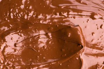 Melted Chocolate Background. Close-up Image