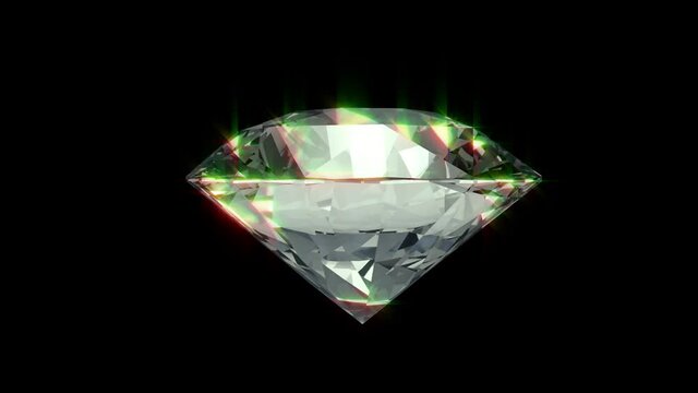 Beautiful large crystal clear shining round cut diamond isolate 