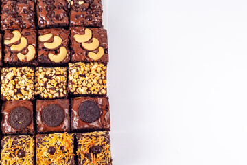 Brownies and white space on right