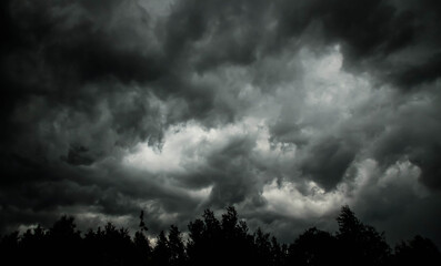 Obraz premium timelapse chmury burzowej