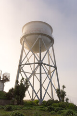 Alcatraz island prison exterior water tower