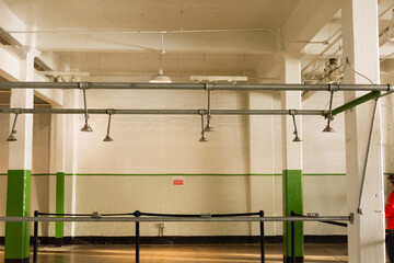 Alcatraz island prison interior shower