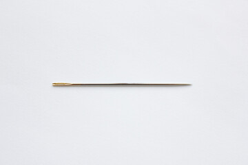 needle isolated on white background .