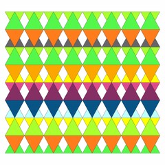 square background with multi-colored rhombuses