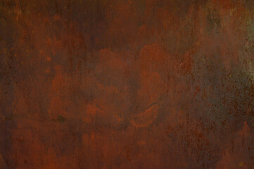 Grunge background from sheet metal of bronze