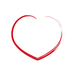 Heart brush icon