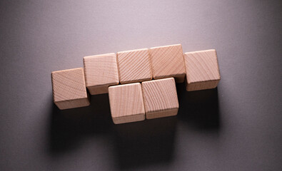 Wooden Geometric Shapes Cubes