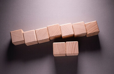 Wooden Geometric Shapes Cubes