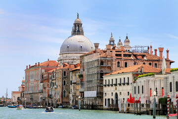 Buildings along Grand Canal in Venice, Italy