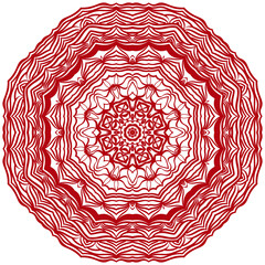 Floral mandala design. Wedding invitation, thank you card, save card, baby shower. Vector illustration