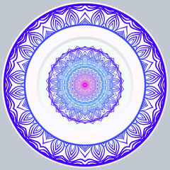 Decorative Floral Ornament. Illustration. For Coloring Book, Greeting Card, Invitation, Tattoo. Anti-Stress Therapy Pattern. Vector