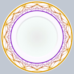 Pattern With Abstract Floral Round Ornament. Oriental Pattern. Indian, Moroccan, Mystic, Ottoman Motifs. Anti-Stress Therapy Pattern. Vector