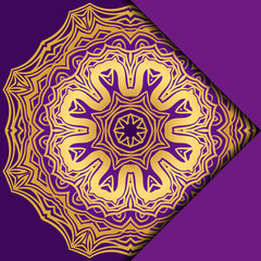 Mandala background for book cover, invitation. Vector illustration