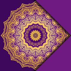 Mandala background for book cover, invitation. Vector illustration