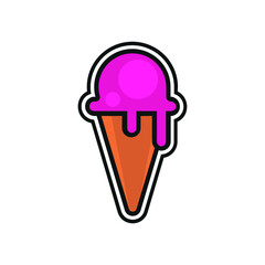 gelato and ice cream logo vector